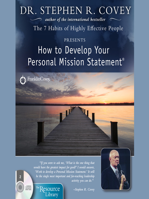 Title details for How to Develop Your Personal Mission Statement by Stephen R. Covey - Available